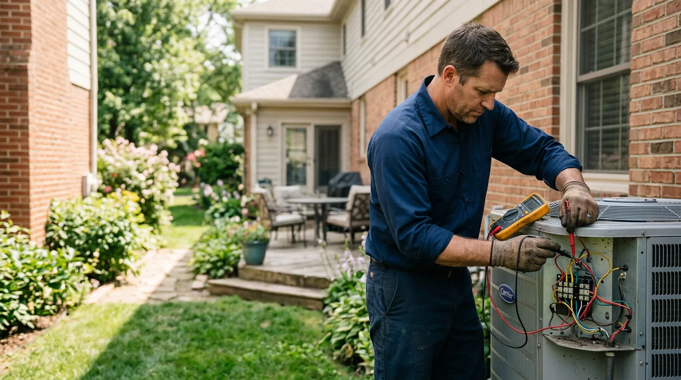 HVAC technician working near Garden Valley, ID